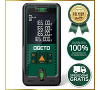 Metro Laser da 50M Misuratore di Distanza Laser portatile con display LCD +bolla