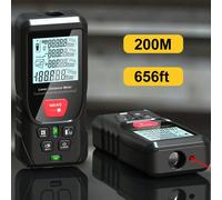 Metro laser misuratore digitale 50m 100m 150m 200m Metro di distanza laser con 2 livelli di bolla retroilluminazione ad alta precisione a raggio laser portatile misuratore di distanza laser a nastro c