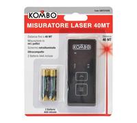 METRO LASER MISURATORE LASER TASCABILE DIGITALE PUNTATORE METRO 40 MT. KOMBO