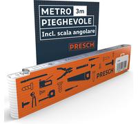 Metro Pieghevole 3 Metri Con Scala Degli Angoli Legno Numeri Grandi Righello