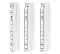 Metro Pieghevole da 3 Pezzi, Righello Pieghevole da 1m/ 3,3Piedi Misure Metriche Righello da Costruzione in Composito Leggero per la Posa di Piastrelle di Carpenteria