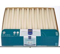 METRO Professional Candele coniche, paraffina, 2,2 x 24 cm, durata circa 7 ore (Avorio, 100 pz)