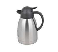 METRO Professional Caraffa termica in acciaio inossidabile, 1.5 L, con pulsante, argento/nero