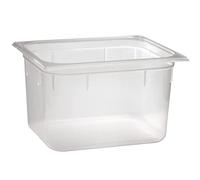 METRO Professional Contenitore GN 1/2, 200 mm, in polipropilene (PP), 26.5 x 32.5 x 20 cm, impilabile, trasparente, 1 unità