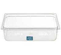 METRO Professional Contenitore GN | Policarbonato | Altezza 150 mm | Dimensione 1/1 | Contenitore Gastronorm | trasparente | lavabile in lavastoviglie | adatto al microonde | da -40° a 100°C