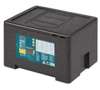 METRO Professional Contenitore termico con coperchio G/1, 41.5 x 32 x 28.5 cm, in polipropilene, impilabile, gamma temp.: -40 +120°C, nero, 20 L