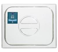 METRO Professional Coperchio per contenitore GN | policarbonato | 1/2 | trasparente | lavabile in lavastoviglie | adatto al microonde | da -40° a 100°C | Dimensioni ca. 325 x 265 mm