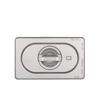 METRO Professional Coperchio per Contenitori GN 1/9 con Maniglia, Acciaio Inox, 17.6 x 10.8 cm, Adatto a Forno e Lavastoviglie