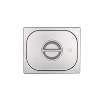 METRO Professional Coperchio per Contenitori GN 2/3 con Maniglia, Acciaio Inox, 35.4 x 32.5 cm, Adatto a Forno e Lavastoviglie