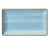 METRO Professional Piatto piano Madleen, ceramica gres, 25 x 14.5 cm, rettangolare, blu, 6 pezzi
