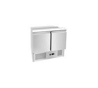 METRO Professional Saladette refrigerata GSA3600, acciaio inox, 90x70x88.8cm, 239L, refrigerazione statica, 310W, con serratura, argento (Senza vaschette GN)