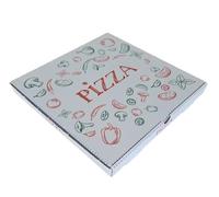 METRO Professional Scatole per pizza 33 x 33 x 3,5 cm, confezione da 100, cartone Premium