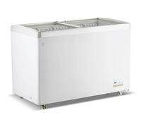 METRO Professional Vetrina Congelatore a Pozzetto GICC1363, 315L, 5 Cestelli, 4 Ruote, Funzione di Congelamento Rapido, Serratura
