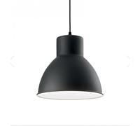 LAMPADA A SOSPENSIONE METRO SP1 GRIGIO SCURO INTERNO BIANCO IN METALLO 1 LUCE ATTACCO E27