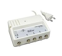 Metronic Amplificatore splitter schermato regolazione guadagno/4 uscite spina F