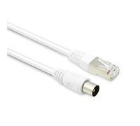 Metronic 395286 - Cavo coassiale RJ45/TV, 9,52 mm, maschio-maschio, 5 m