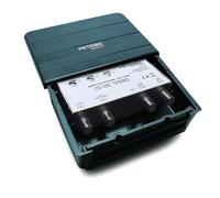 Metronic 414140 Amplificatore/Accoppiatore TV 2 Ingressi, Nero