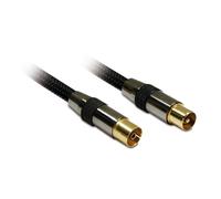 Metronic 419001 Prolunga TV Coassiale, Nero