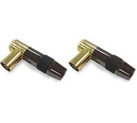 Metronic 419109 Spina TV, Nero (Confezione da 2)