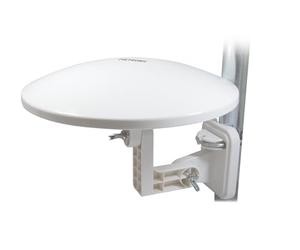 METRONIC 427017 Antenna esterna omnidirezionale amplificata 36 dB- ideale per campeggio e caravan - TNT - compatibile Full HD / 4K - Trattamento anti-corrosione - Bianco