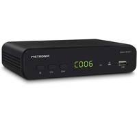 Metronic 441624 - Zapbox HD-SH.1 Ricevitore TDT DVB-T2 HEVC, funzione PVR, prese USB, HDMI, SPDIF, RJ45, telecomando a distanza, nero