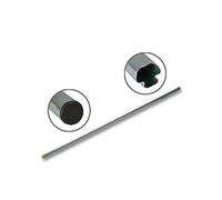 Metronic 450340 bianco opaco, con coperchio, emboitable diritto) zincato 1 m 35 mm