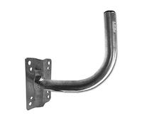 Metronic 450358 Supporto a Muro in Acciaio Zincato per Parabola, 24 cm Grigio