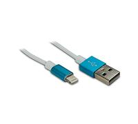Metronic 471040 Cavo USB Lightning Apple MFI, Bianco/Blu
