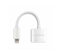METRONIC 474121 Ricarica Lightning Jack 3,5mm 2/1 IPhone 7/8/X Bianco KAORKA
