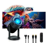 METRONIC 475350 Videoproiettore Portatile con WiFi e Bluetooth, Altoparlanti Integrati - Ideale per Videogiochi, Film e Presentazioni - Potente Proiezione fino a 5 m con Telecomando - Colore Nero