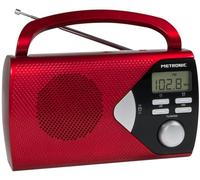 Metronic Radio portatile digitale 477201 – AM/FM display LCD Rosso
