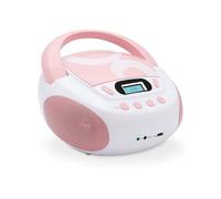 METRONIC 477408 Lettore CD con Porta USB e Uscita Cuffie Rosa Chiaro