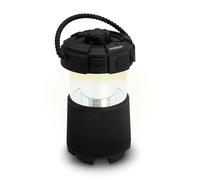 METRONIC 477507 - Lampada altoparlante esterno Bluetooth, ideale per giardino, campeggio con maniglia di trasporto, luce a led e funzione musicale, ricaricabile USB-C - nero