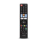 Metronic 495341 Telecomando Sostitutivo Universale per Control tutti TV Compatibile Marca LG con Tasti Netflix/Prime-Video, Smart Televisore - Nero