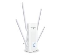 METRONIC 495438 Ripetitore WiFi 6 AX3000 Potente Dual-Band 2,4 e 5 GHz per Box Tutti Operatore Internet - Porta Ethernet a lungo raggio 1000 Mbps RJ45 - Bianco