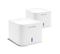 METRONIC 495470 Sistema Mesh WiFi 5 Copertura fino a 325 m² di Portata di Rete nella Tua Casa- Funzione Router e Punto di Accesso (Confezione da 2) - Bianco