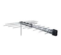 Antenna Logaritmica con Spina a F 32 Elementi 87x117 cm per canali DTT VHF UHF