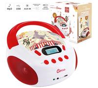 METRONIC BOOMBOX CIRCO KIDS STEREO LETTORE CD MP3 USB AUX-IN PER BAMBINI