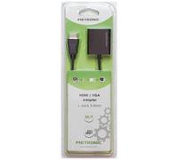 CONVERTITORE CAVO DA HDMI A VGA VIDEO E JACK 3,5 AUDIO METRONIC ALTA QUALITA'
