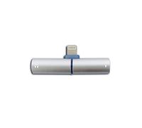 Metronic Kaorka 474120 Adattatore 2 in 1 per Apple iPhone (Lightning a Jack 3.5 mm/Lightning) Colore Argento
