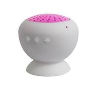 Metronic Mini-Ventosa Mini Altoparlanti con Vivavoce, Bianco/Fucsia