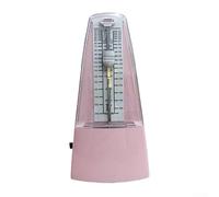 Metronomo a carica manuale con campana per chitarra, basso, violino tamburo, movimento stabile a pendolo per una precisione costante del tempo (rosa)