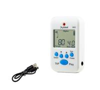 Metronomo digitale portatile LCD per chitarra, pianoforte, violino - clip-on elettronico Beat Tempo Meter con velocità regolabile (bianco)