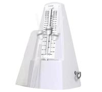 Metronomo for chitarra, metronomo for pianoforte ad alta precisione a forma di torre, for tracciare il ritmo della musica, for batteria, violino per Strumento Musicale(WHITE)