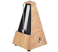 Metronomo Meccanico, Metronomo a Torre per Pianoforte, Chitarra, Violino, Grancassa e Altri Strumenti Musicali, Rende la Rima più Accurata, per Principianti (Grana di legno chiaro)