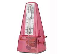 Metronomo meccanico, Metronomo classico antico trasparente, alta precisione, metronomo universale for chitarra violino, for strumenti musicali for amanti della musica plasticmovement(Pink,Plasticmovem