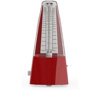 Metronomo meccanico, metronomo meccanico for pianoforte violino/chitarra/strumenti a fiatoClic udibile e suono della campana, tempistica e tempo accurati(Color:Red)