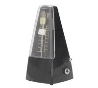 Metronomo Meccanico, Professionale, Tempo di Alta Precisione per Pianoforte, Chitarra, Violino, Batteria, Non Richiede Batterie (BLACK)