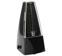 Metronomo Meccanico Standard, Metronomo Universale per Pianoforte Batteria Violino Chitarra Batteria, Suono Forte Metronomo Standard Musica Plastica Bianco Traccia Beat e Tempo (Nero)