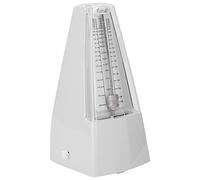 Metronomo Meccanico Standard, Metronomo Universale per Pianoforte Batteria Violino Chitarra Batteria, Suono Forte Metronomo Standard Musica Plastica Bianco Traccia Beat e Tempo (Bianco)